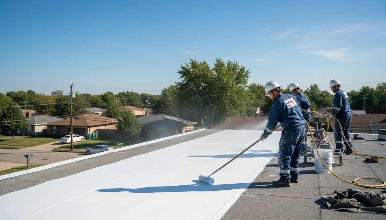 Commercial roof coating in Winchester, KS near me